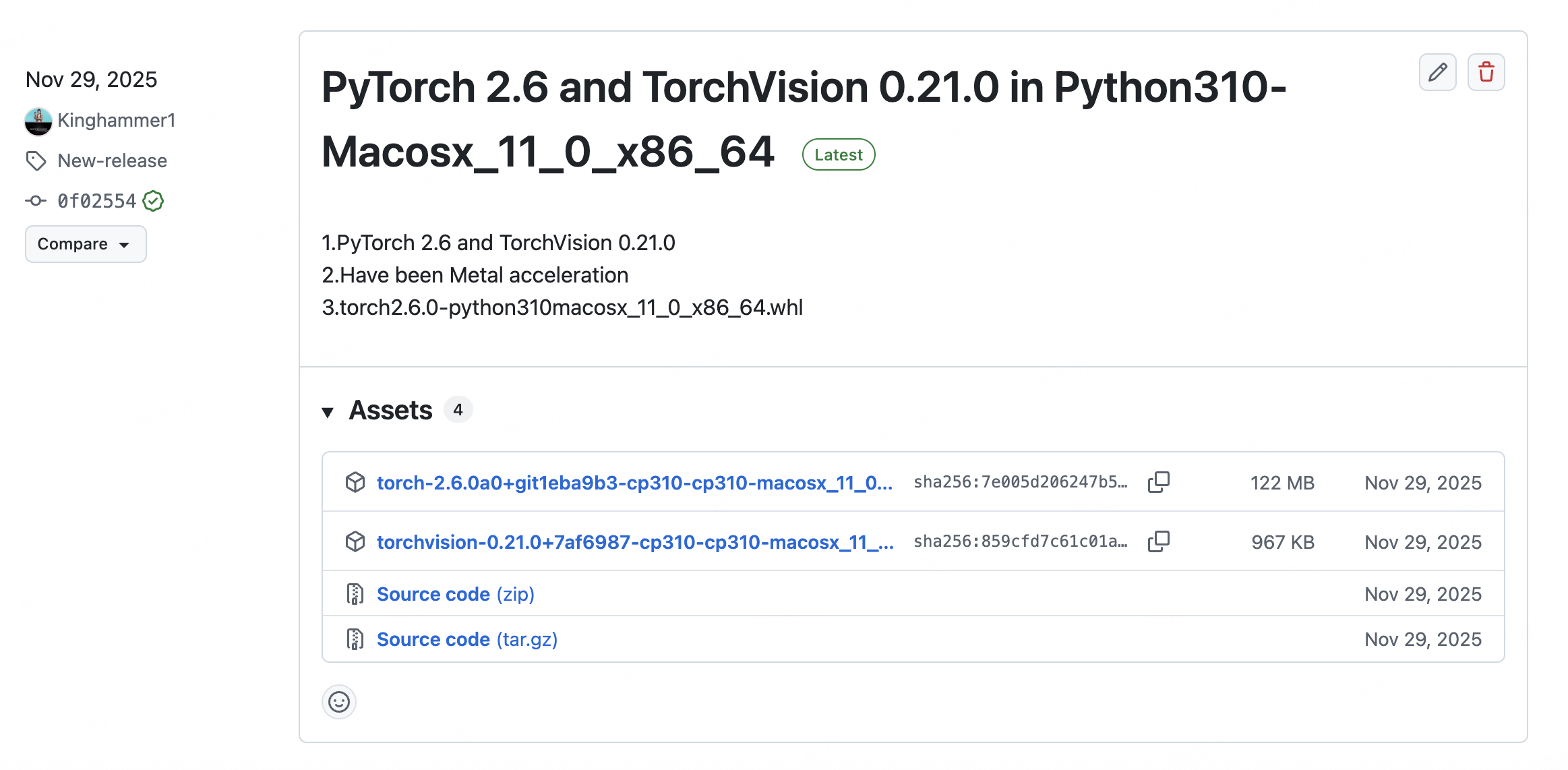 为intel版本的Mac重构支持MPS加速的Pytorch2.6-in-AMD-GPU